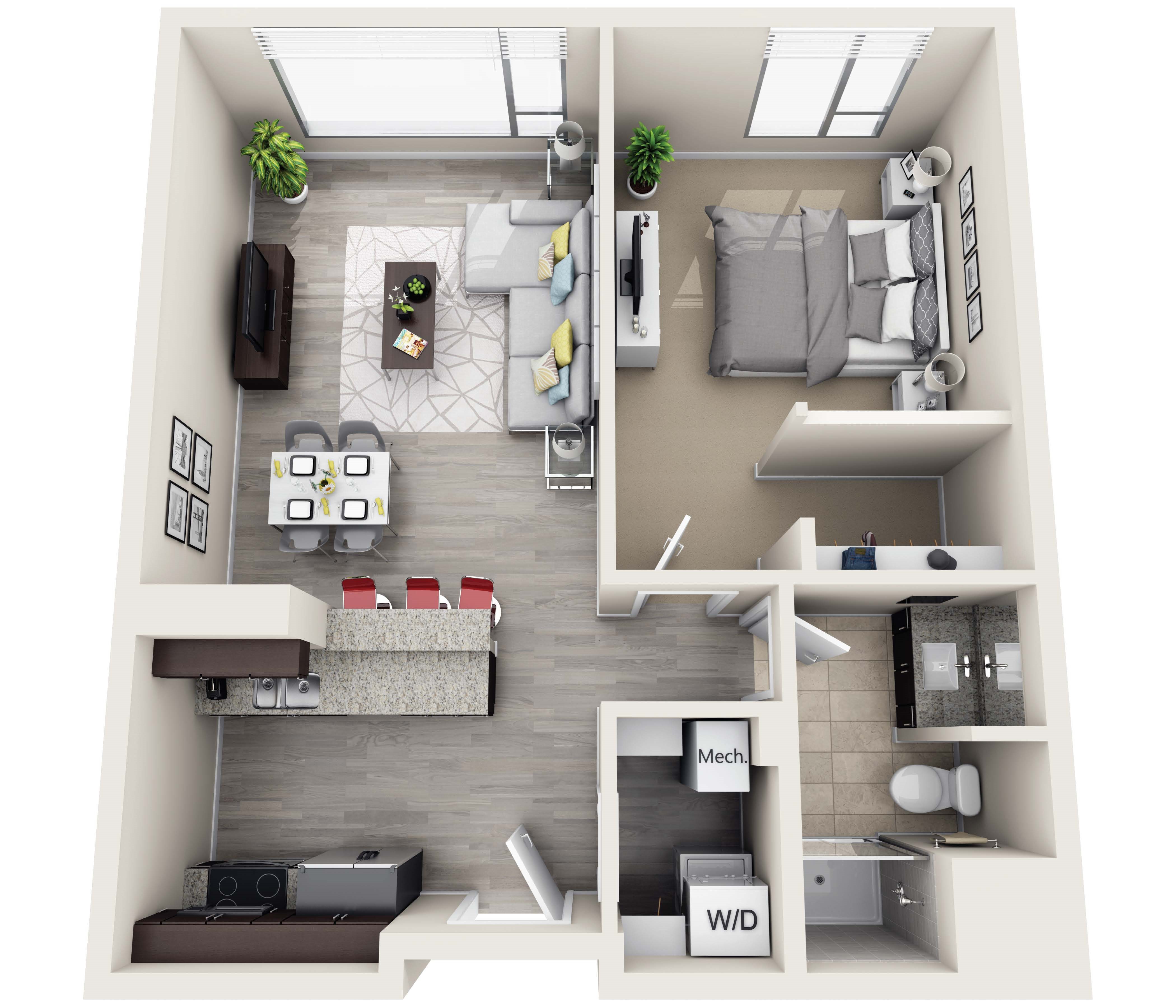 Innova 1 bedroom floor plan